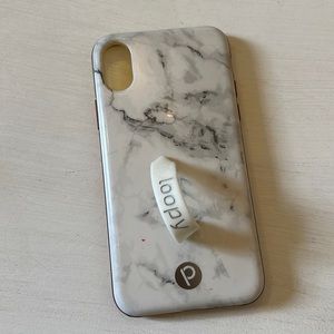 iPhone X Loopy case Marble